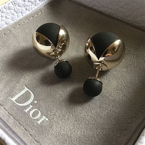 dior tribal earrings black